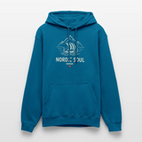 NORDIC SOUL Unisex Hoodie | Wikinger Reise Kapuzenpullover | Outdoor-Sweatshirt Norwegen - Tiefseeblau 