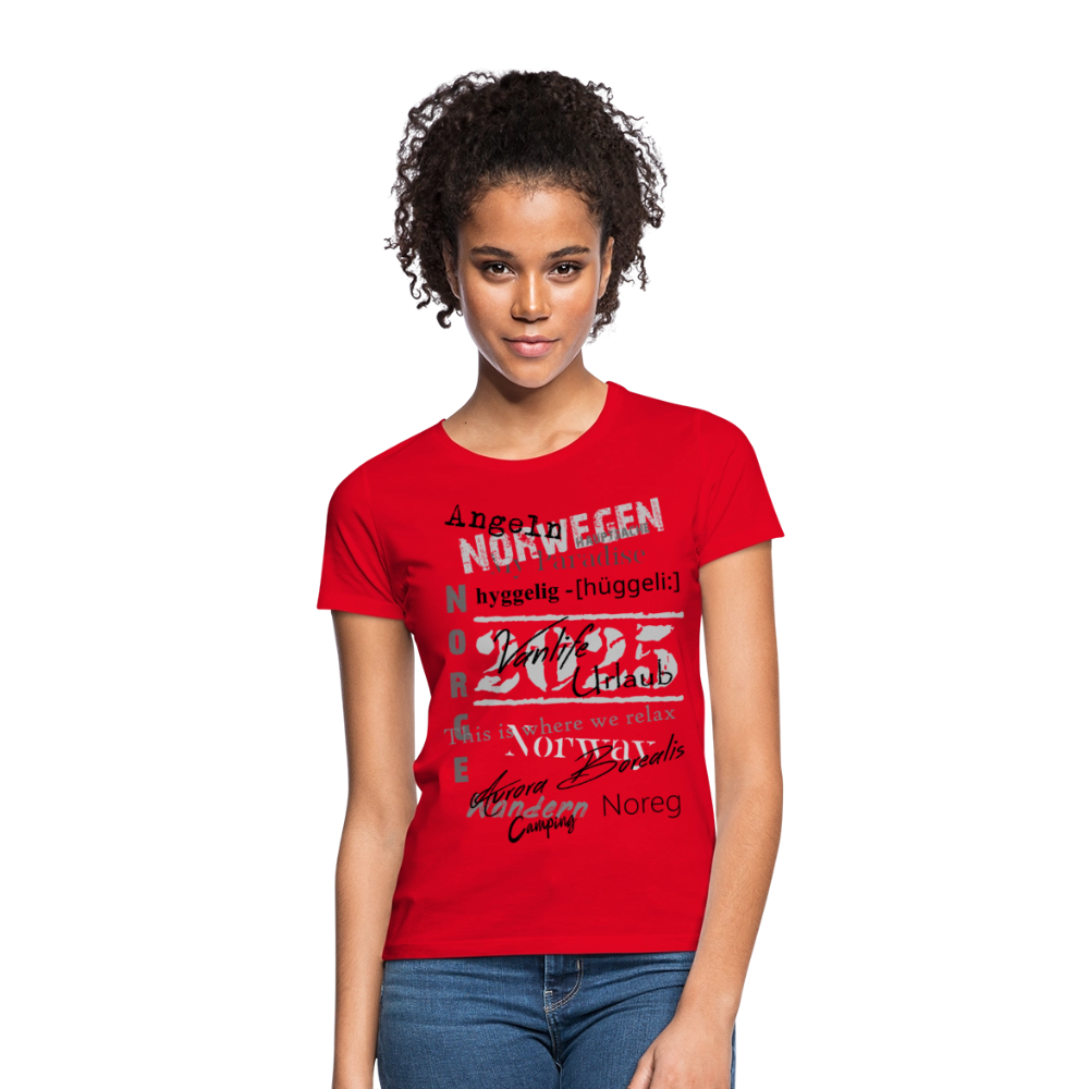 Frauen HYGGELIG T-Shirt - Rot