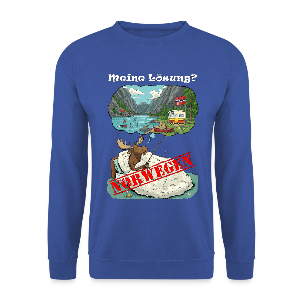 Unisex Pullover Meine Lösung - Royalblau
