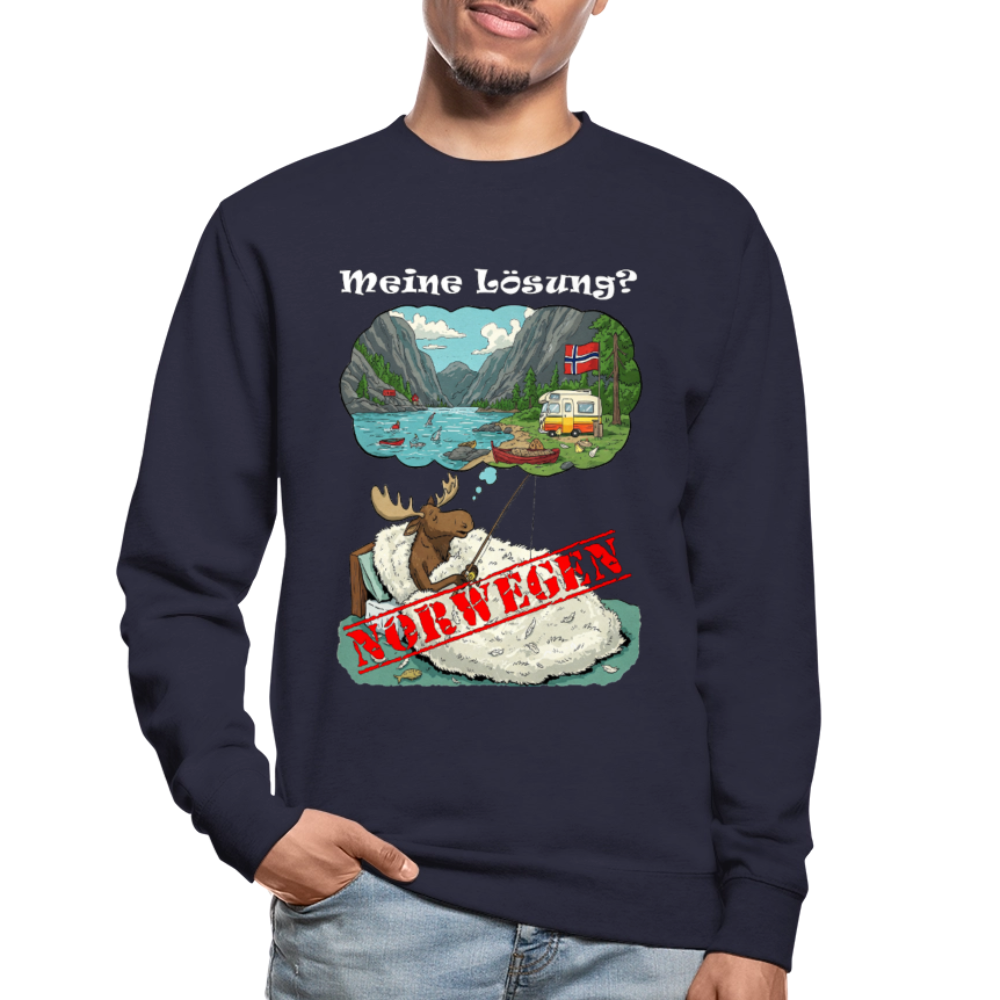 Unisex Pullover Meine Lösung - Navy